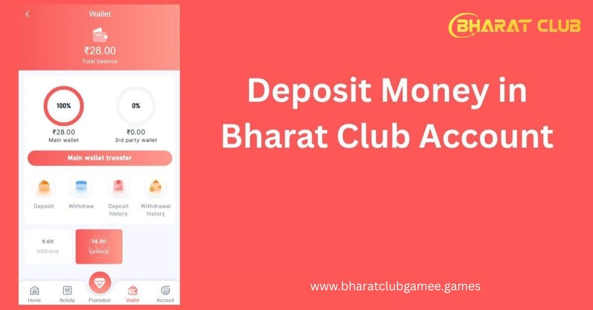 Deposit Money in Bharat Club Account